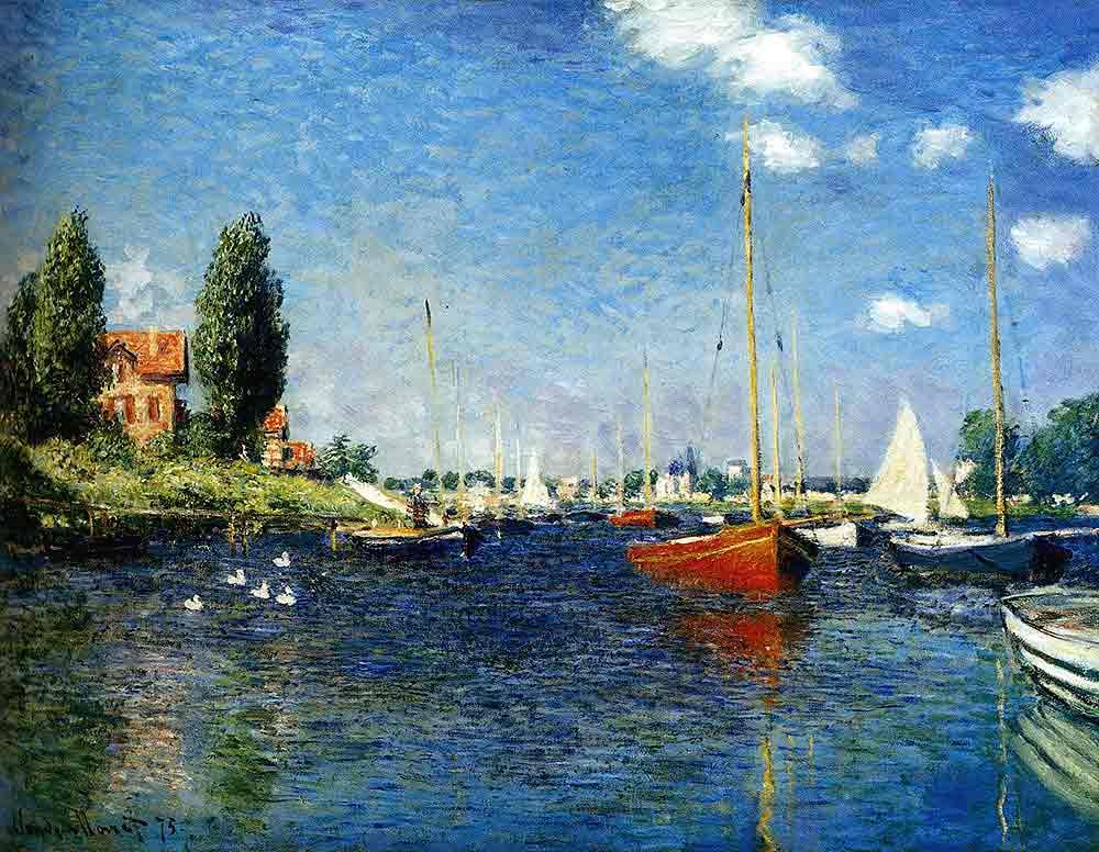 Claude Monet The Red Boats Argenteuil